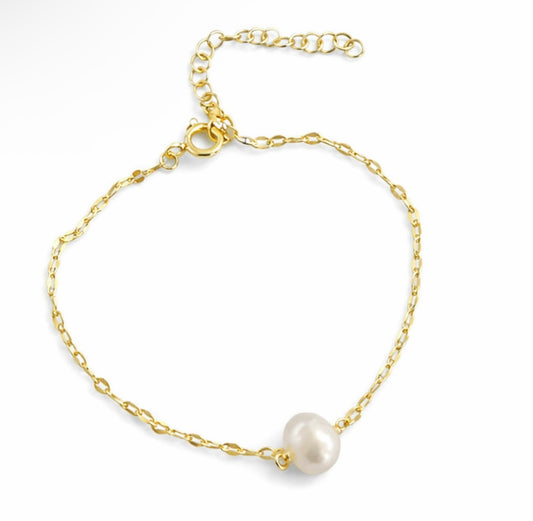 Beach pearl bracelet 925