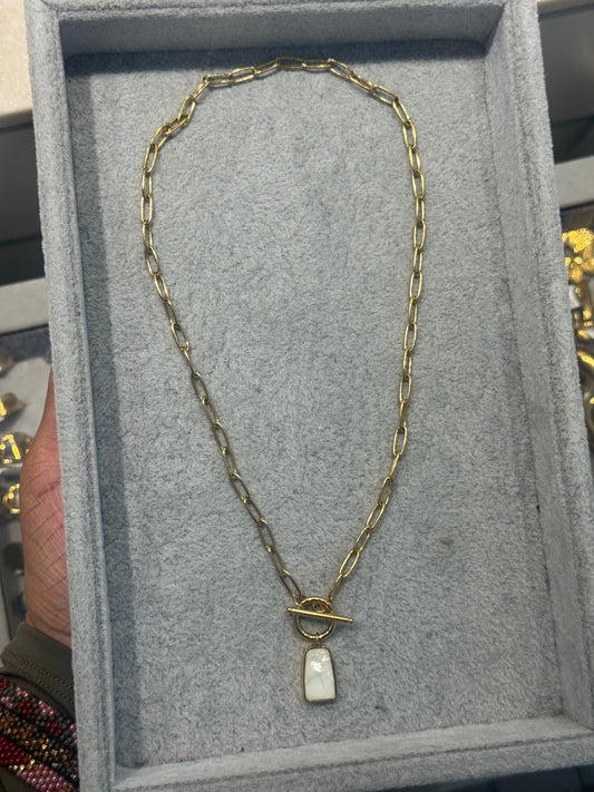Mother stone necklace