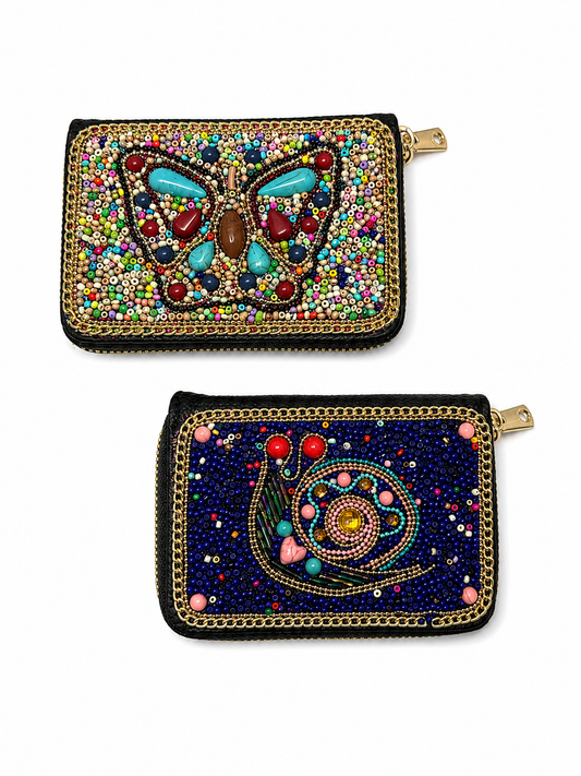 Beaded wallet