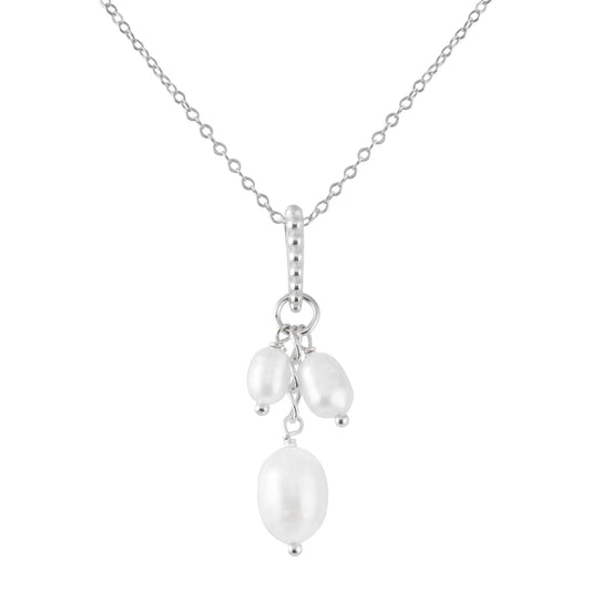 Falling pearls necklace 925