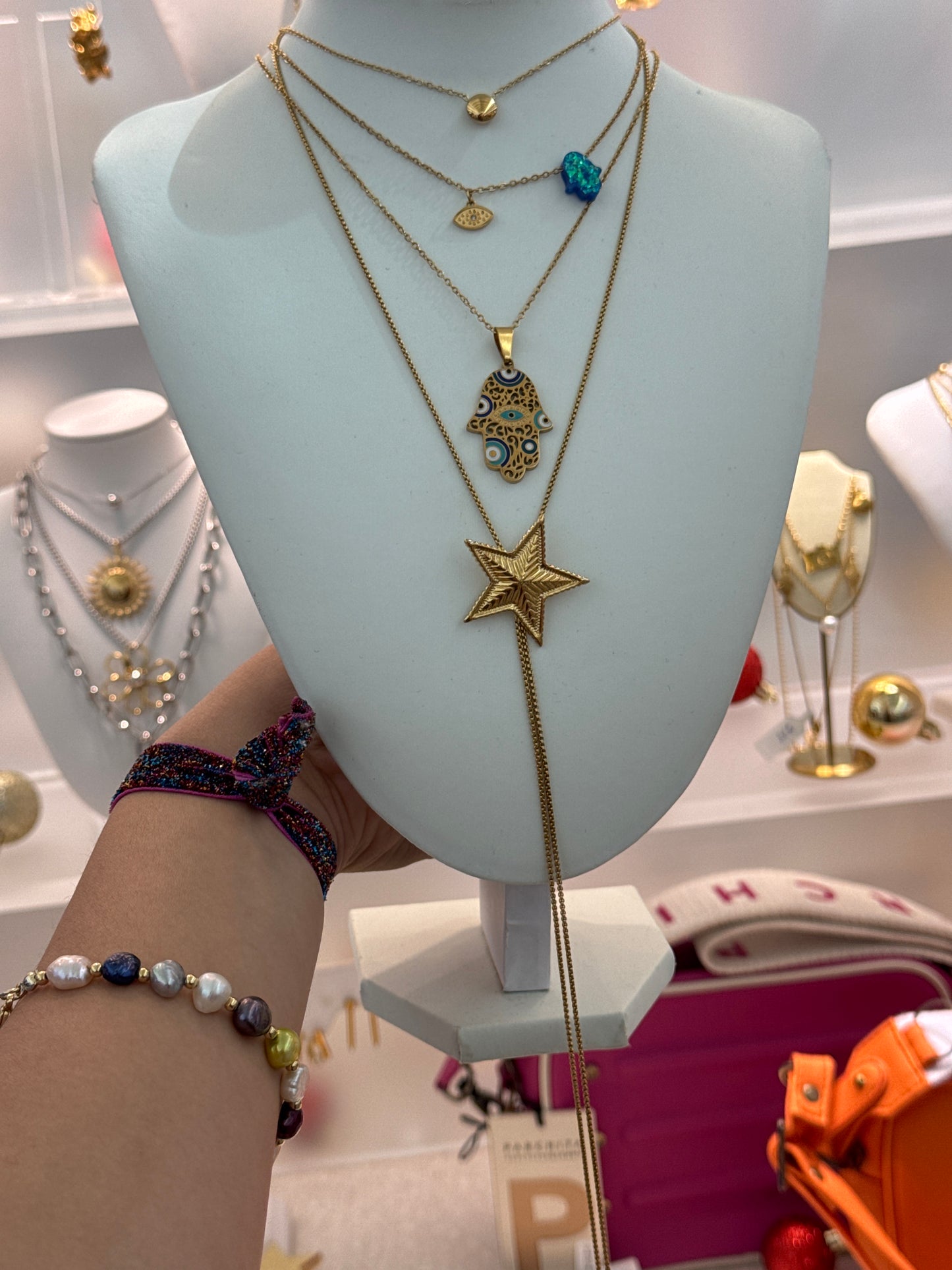 Cowboy star necklace