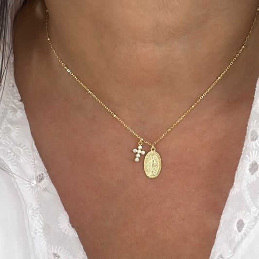 Virgen Medalla Milagrosa necklace 925
