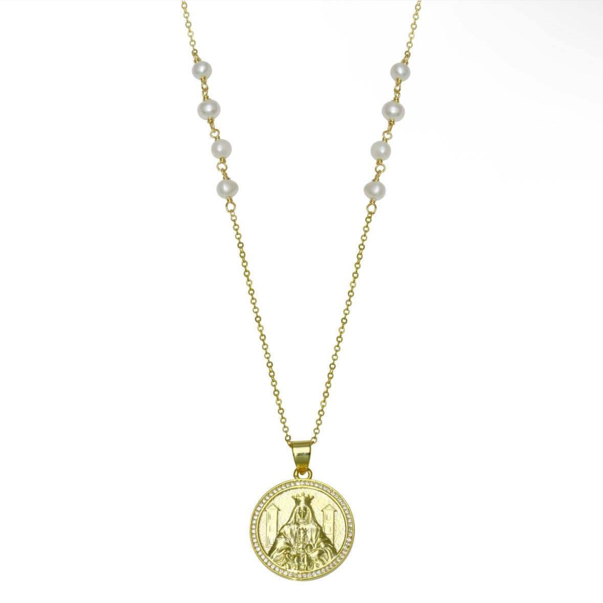 Virgen moneda necklace 925