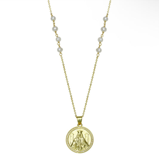 Virgen moneda necklace 925