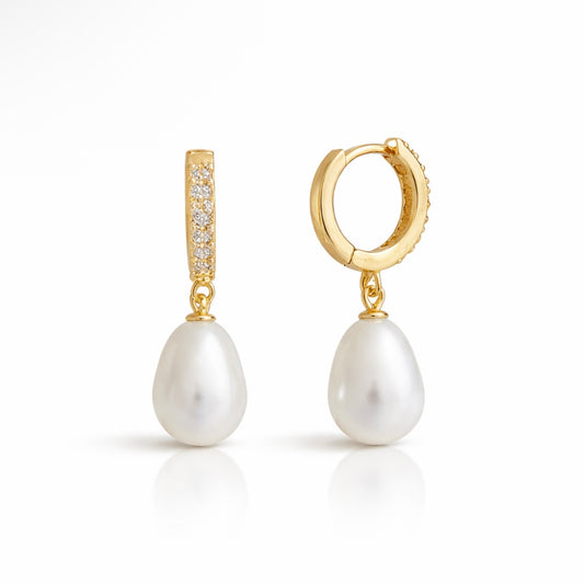White elegance earrings 925