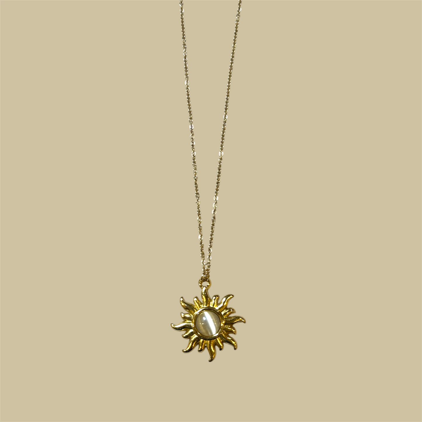 Sun stone necklace