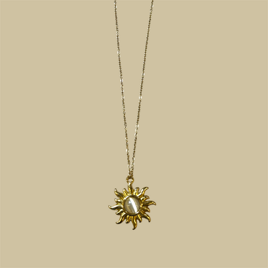 Sun stone necklace
