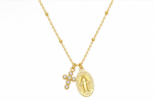 Placa & Cruz necklace