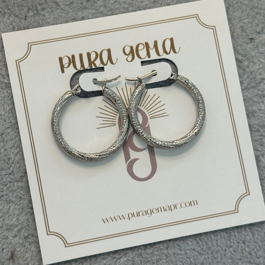 Bambú hoops earrings