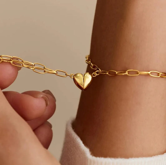 Friends heart bracelet