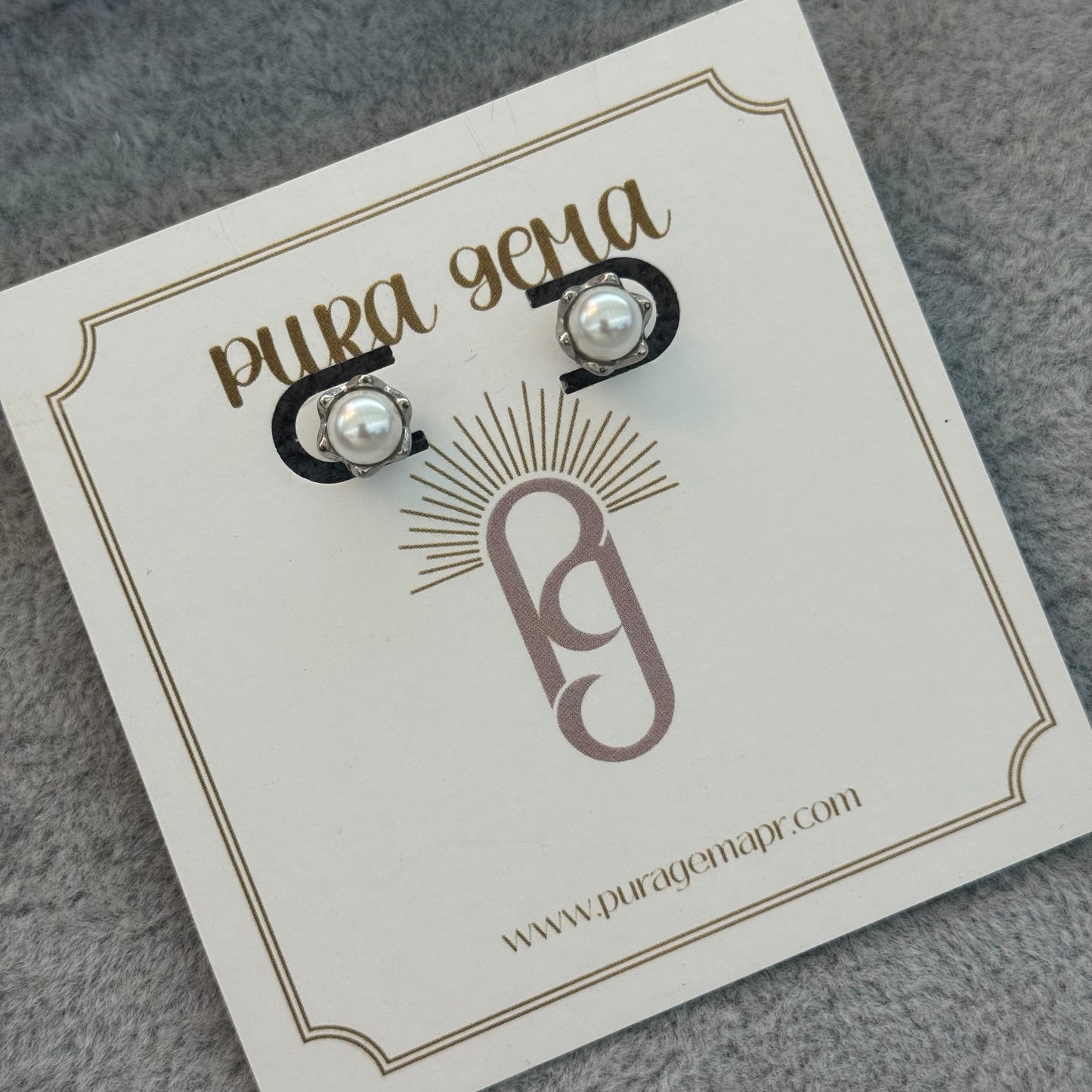 Aura perlada earrings