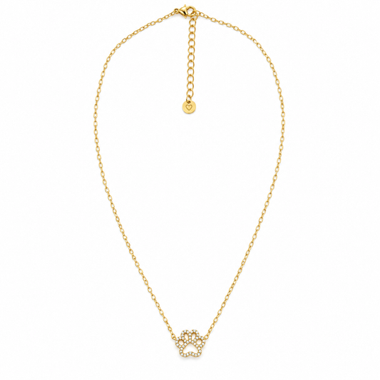 Pave paw necklace