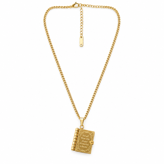 Books necklace