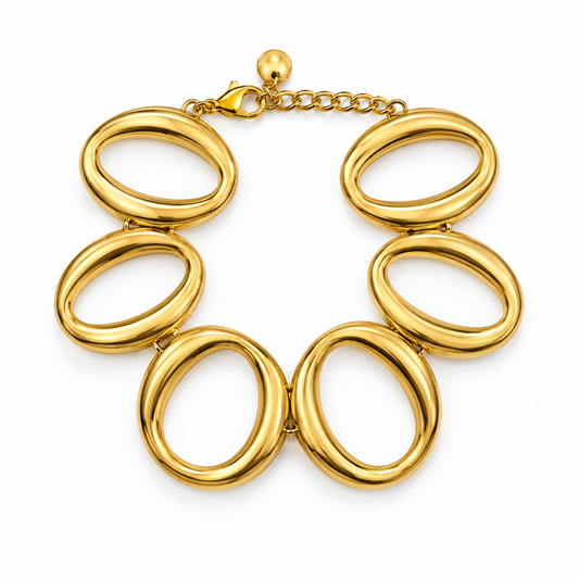 Elegant oval bracelet