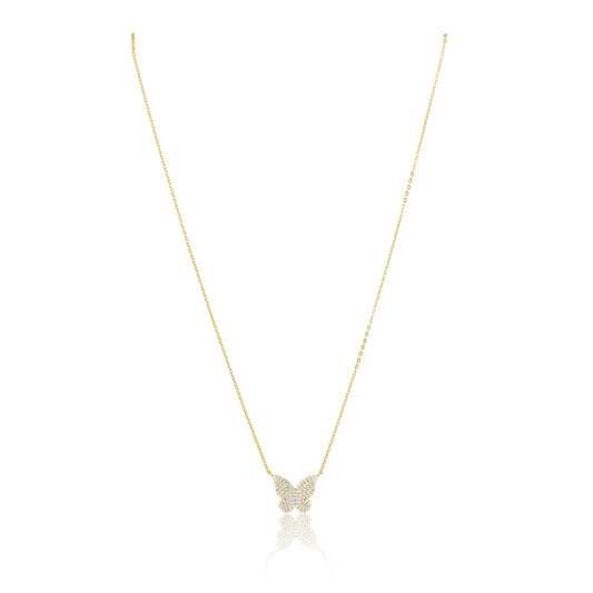 Butterfly Pave necklace