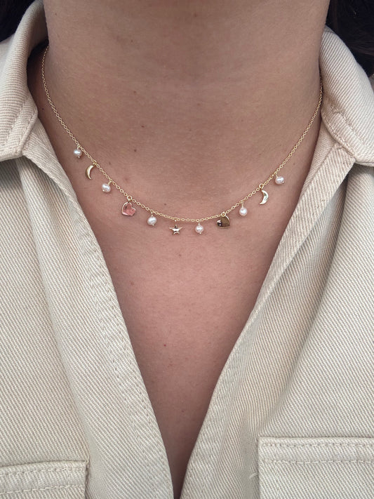 Entre corazones necklace 925