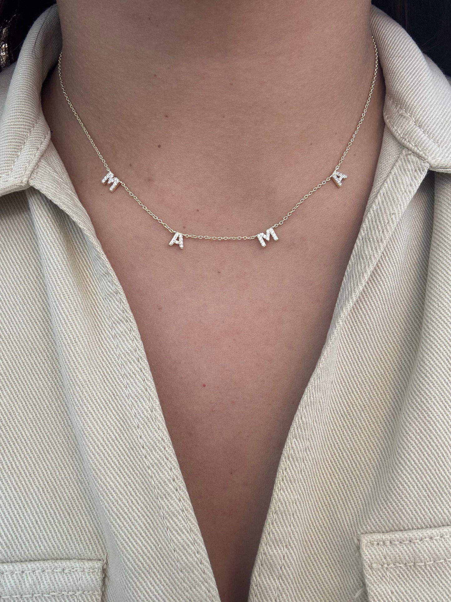 Mamá zirconia necklace 925