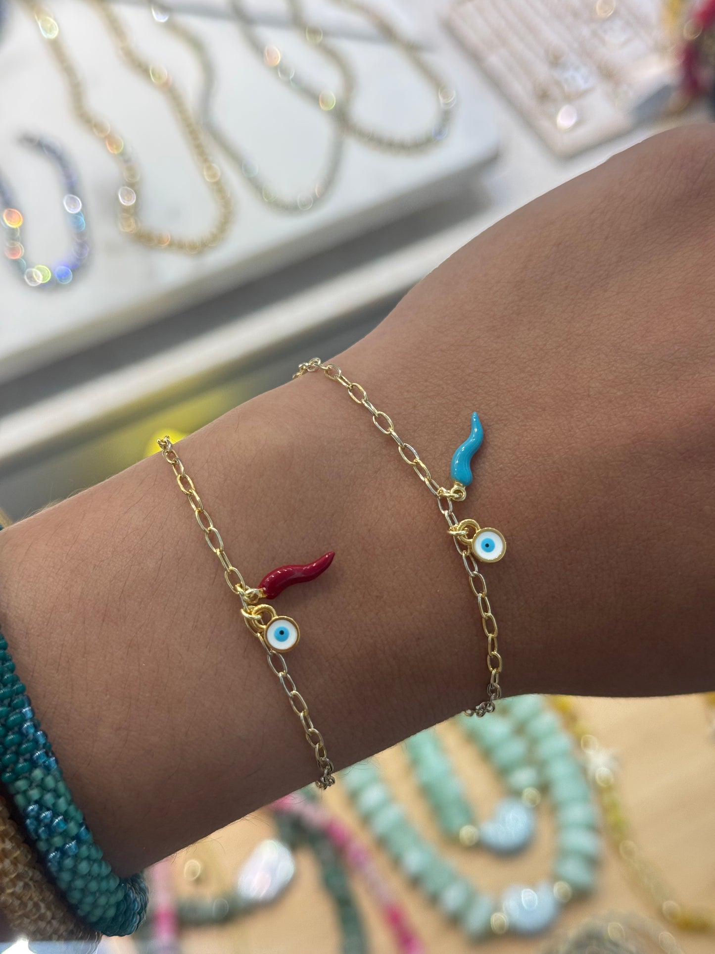 Chili de la suerte bracelet 925