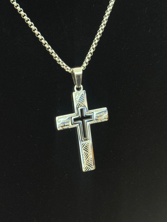 Cruz Padre Nuestro men necklace