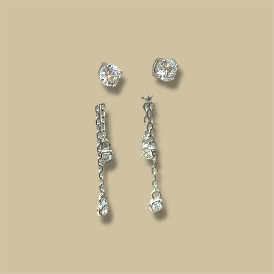 Dangle post earrings 925