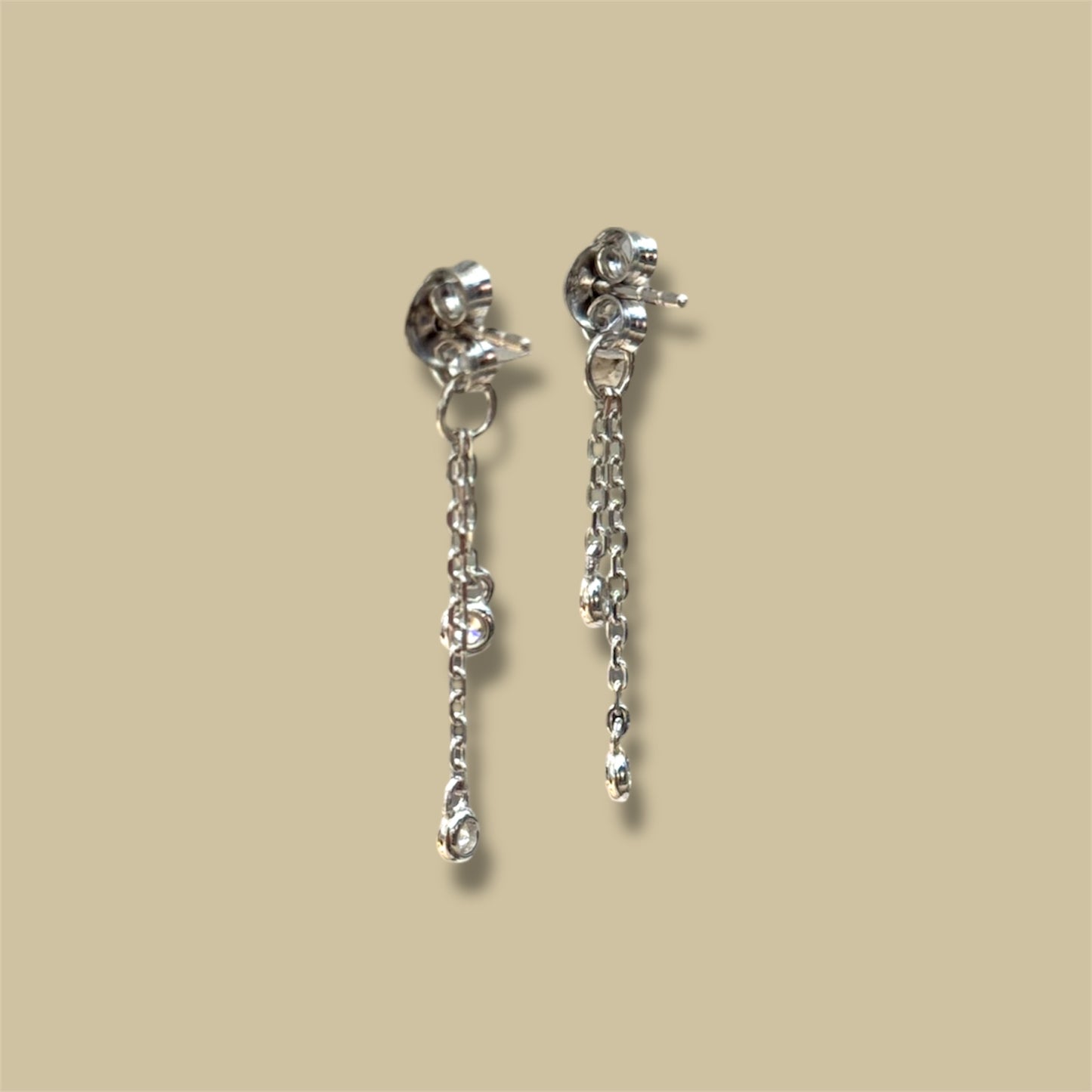 Dangle post earrings 925