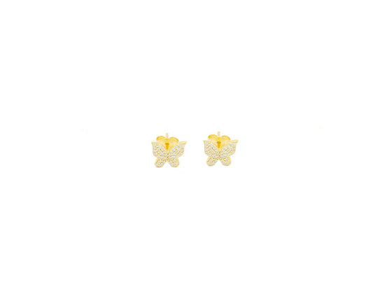 Butterfly pave earrings 925