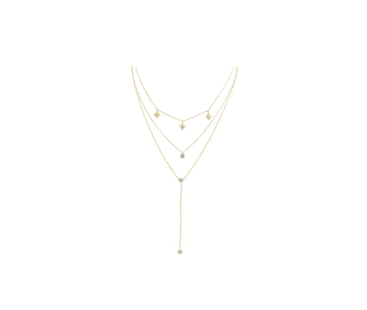 Belen star lariat necklace 925