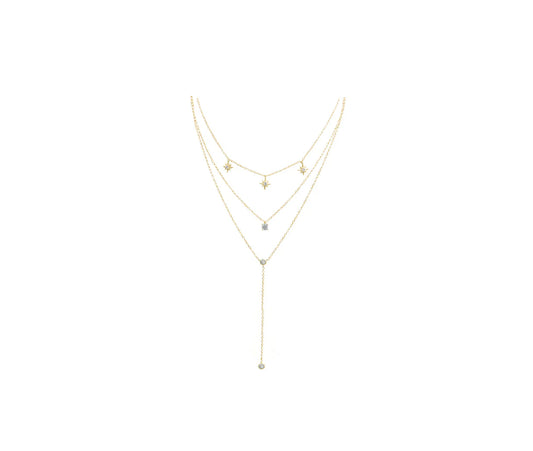 Belen star lariat necklace 925