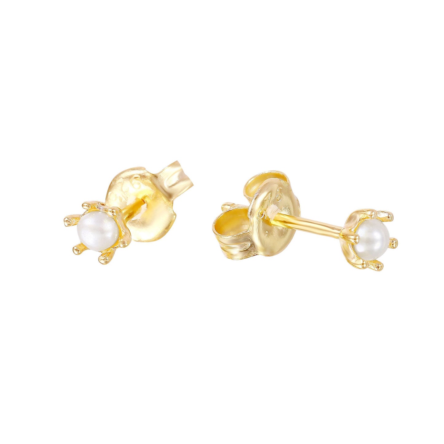 Classic mini pearl earrings 925