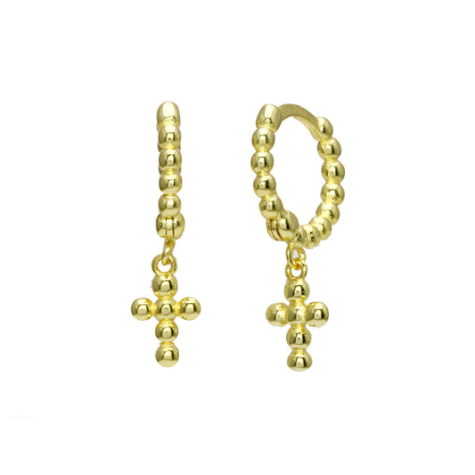 Crossy huggy earrings 925