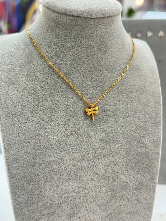 Mini dragonfly necklace