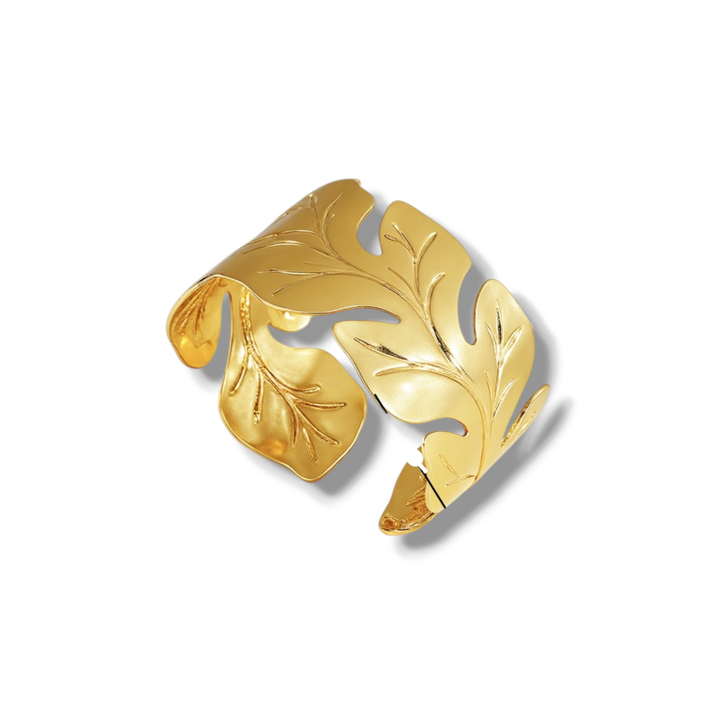 Leaf cuff bracelet