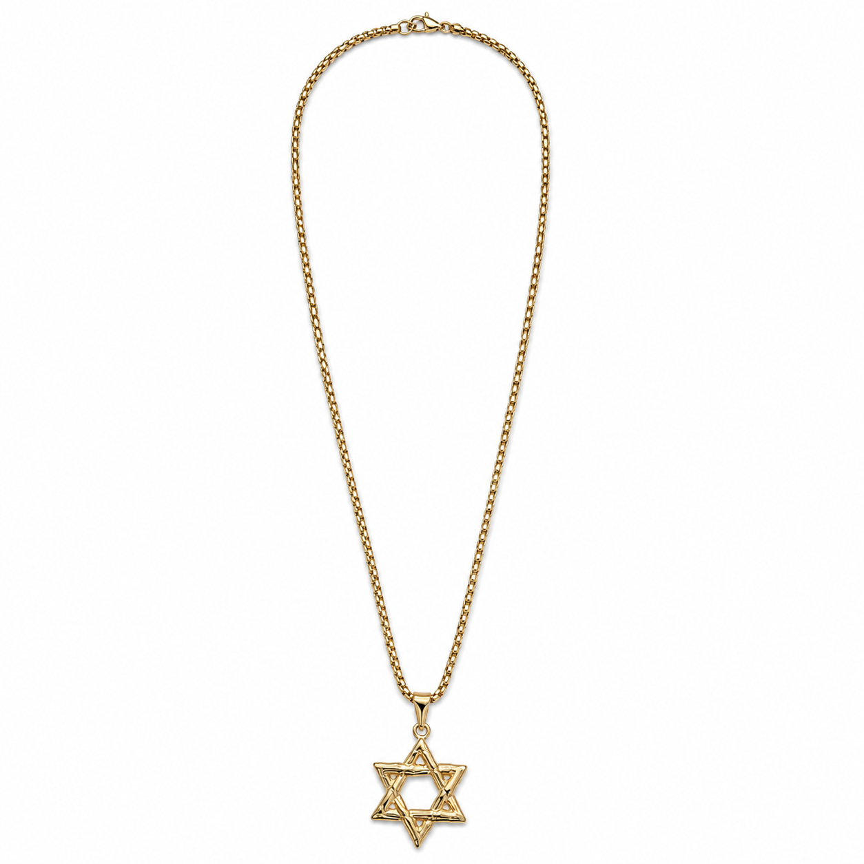 David star men necklace