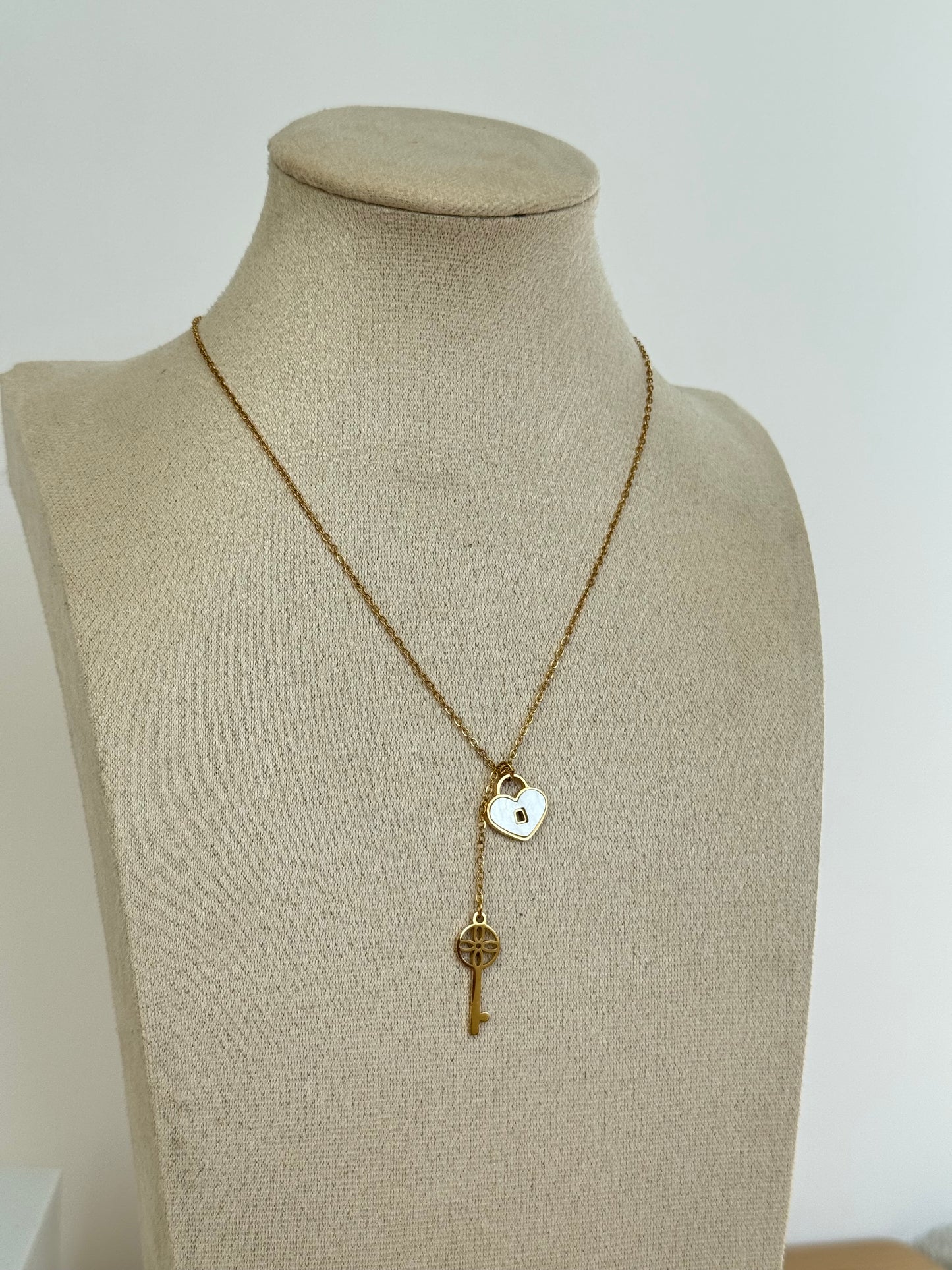 Lock & key necklace