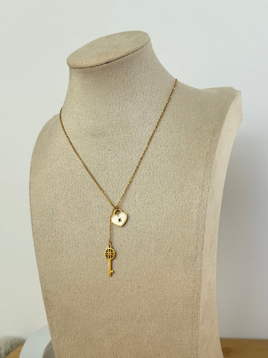 Lock & key necklace