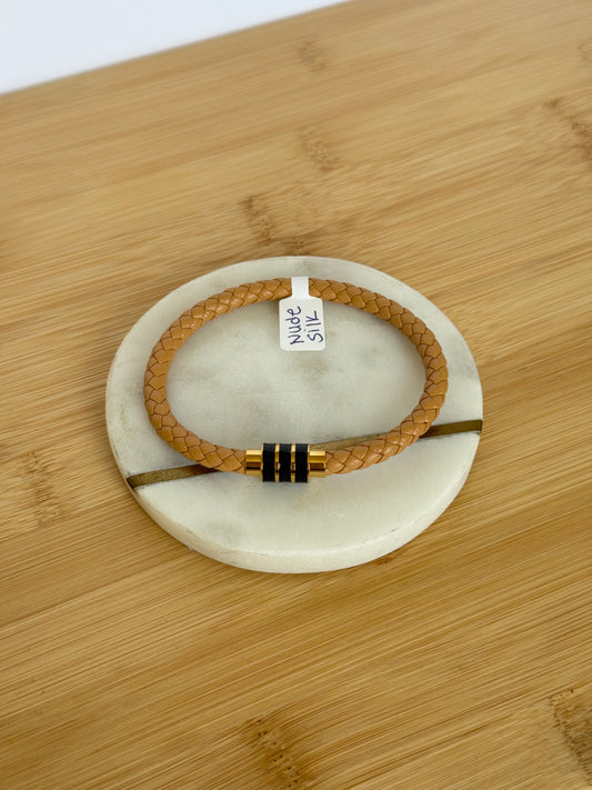 Nude silk men bracelet