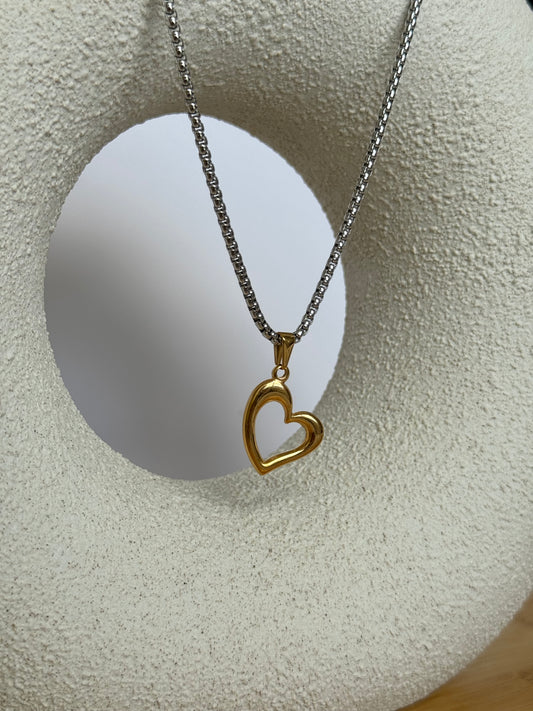 Bubble heart necklace