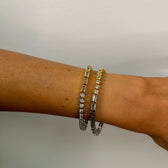 Allan two tone tennis bracelet