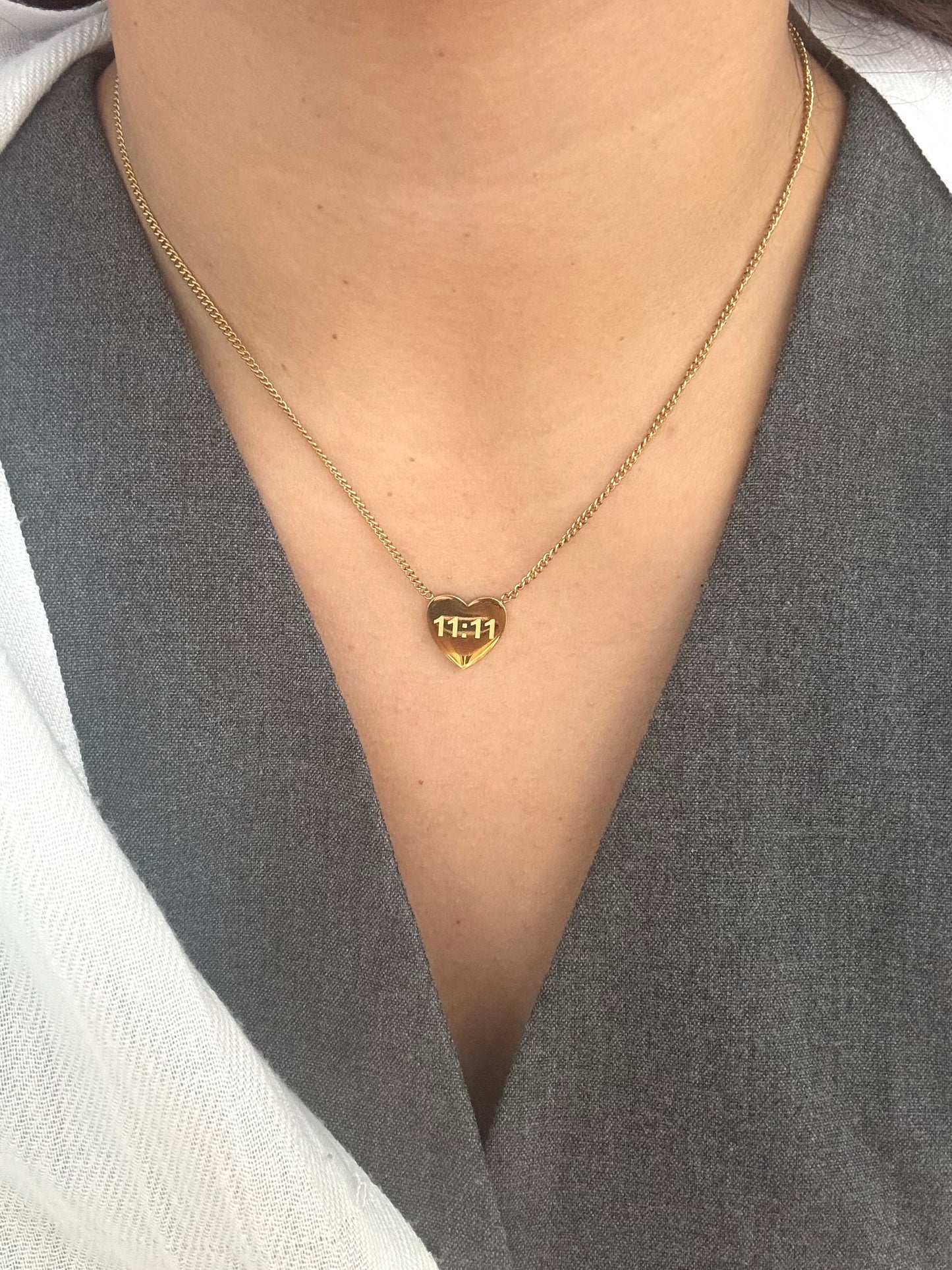 Make a wish heart necklace