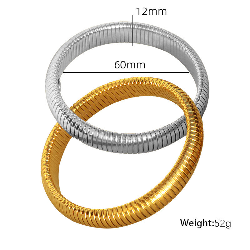 Double thick bracelet