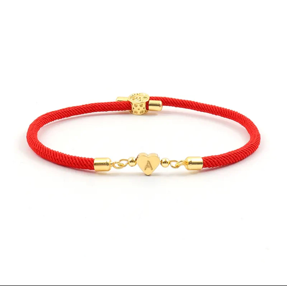 Inicial hilo rojo bracelet