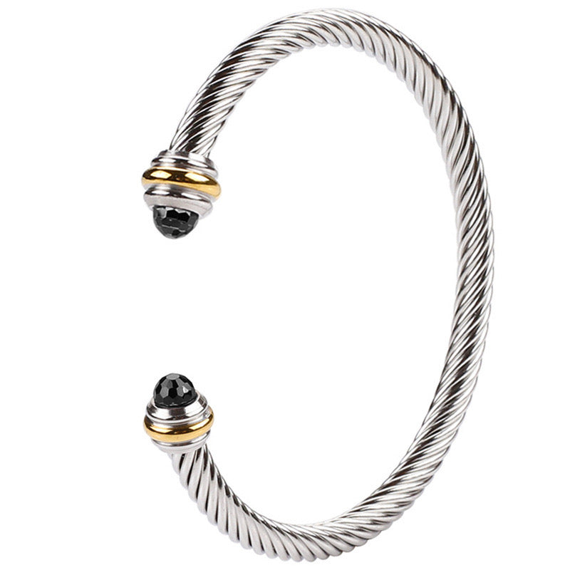 Black crystal bracelet