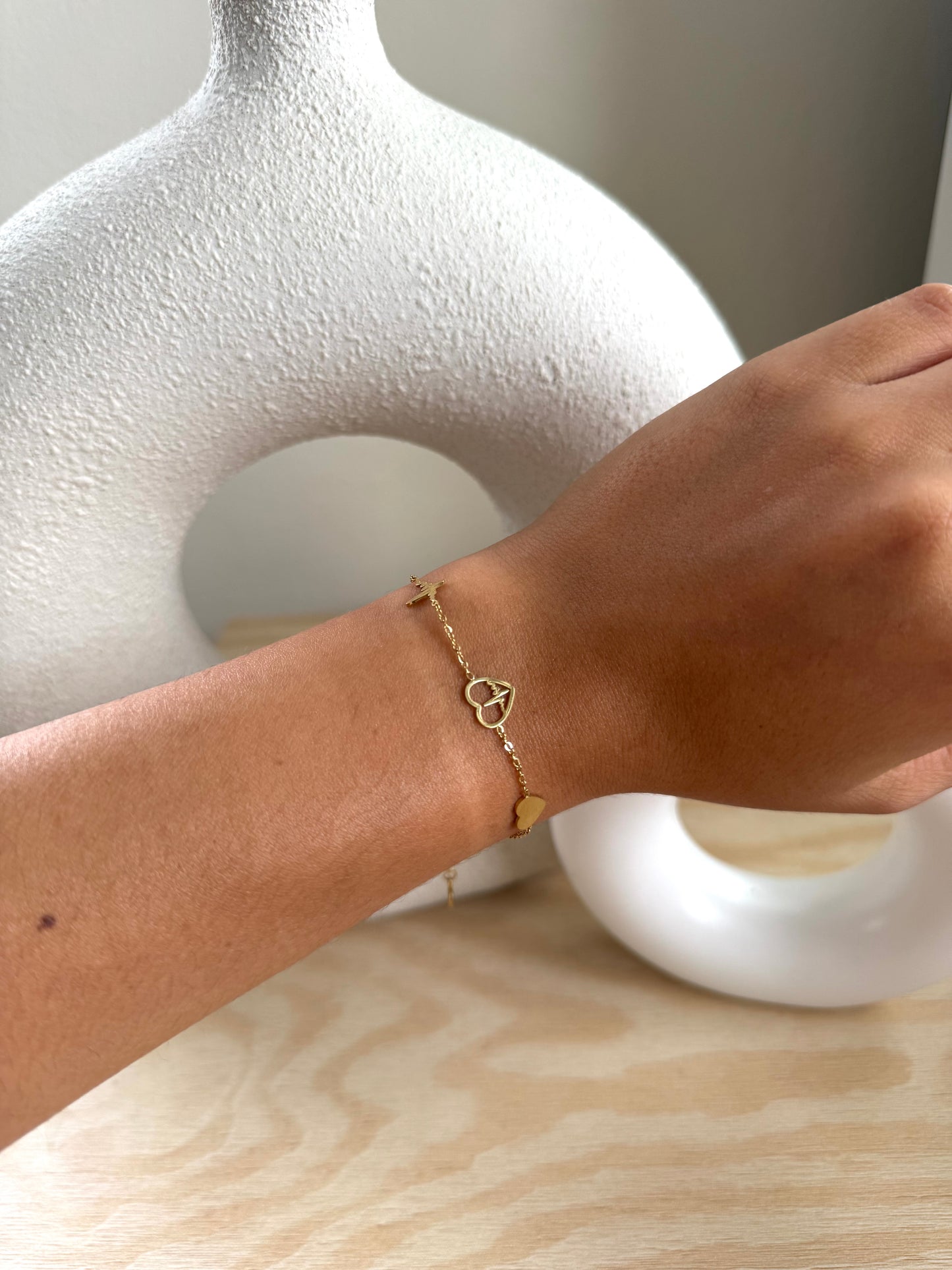 Heart beat bracelet