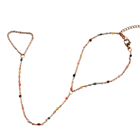 Colorful ring bracelet