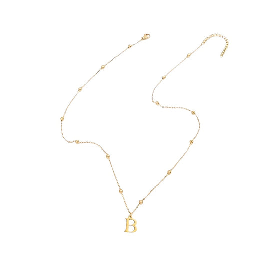Classic initial necklace