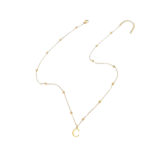 Classic initial necklace