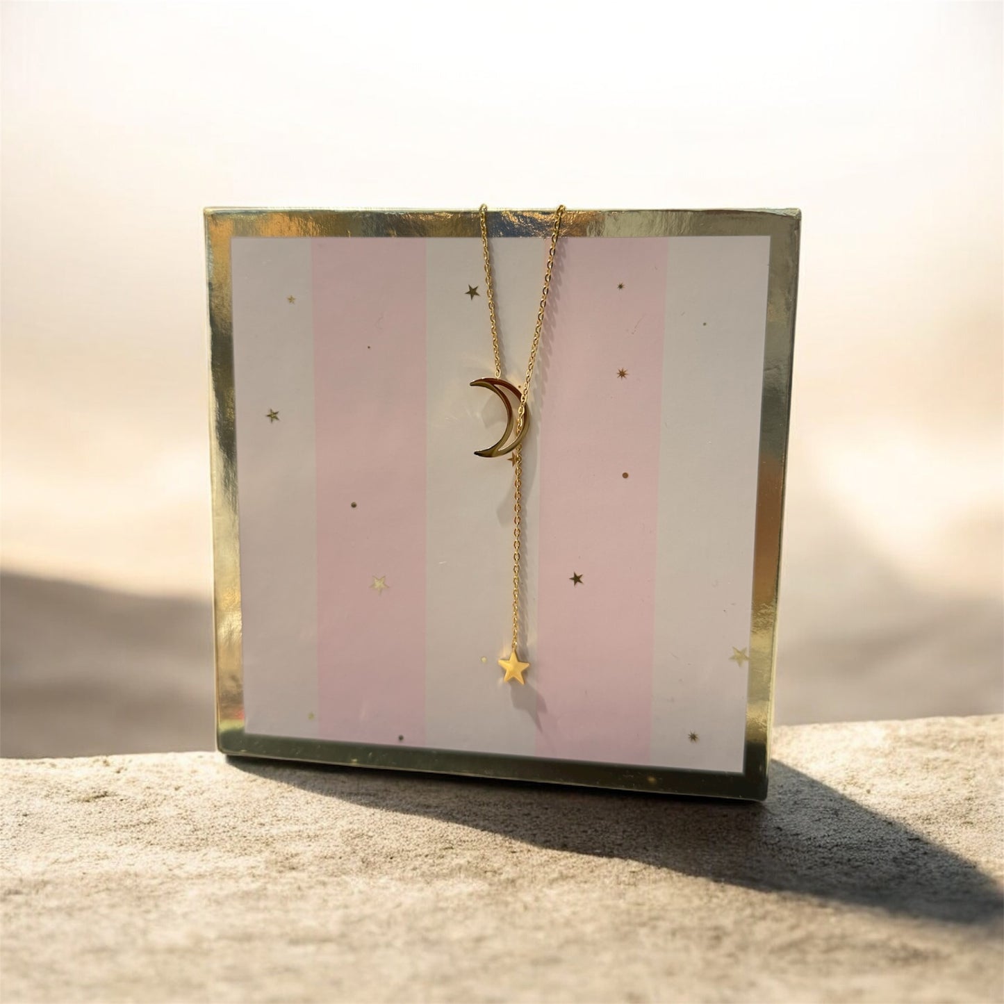 Moon & star necklace