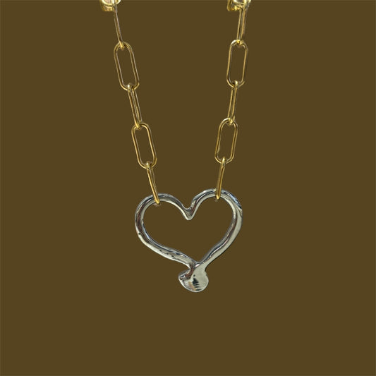 Giant heart necklace