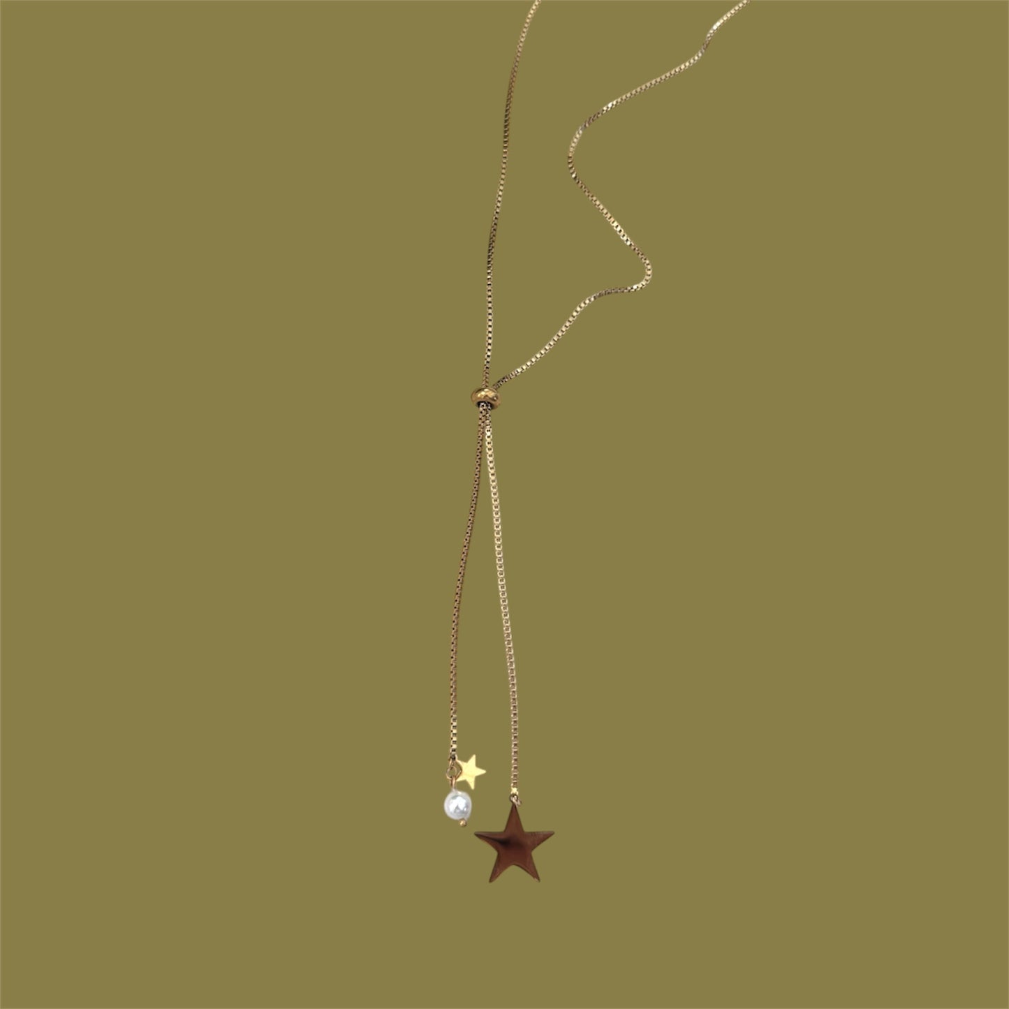 Adjustable star necklace