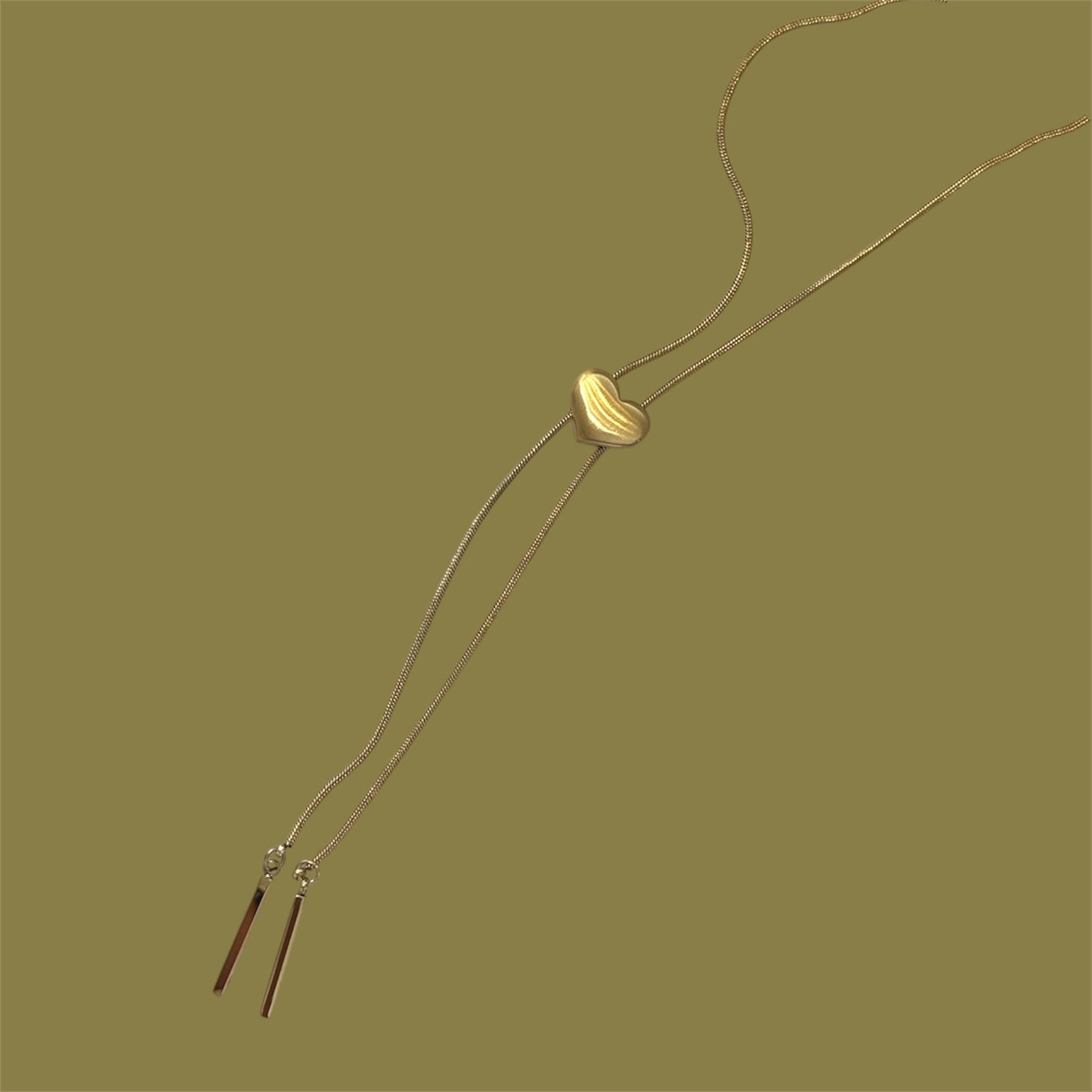 Corazón bronce necklace